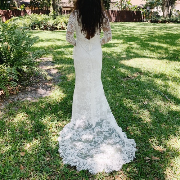 poshmark boho wedding dress